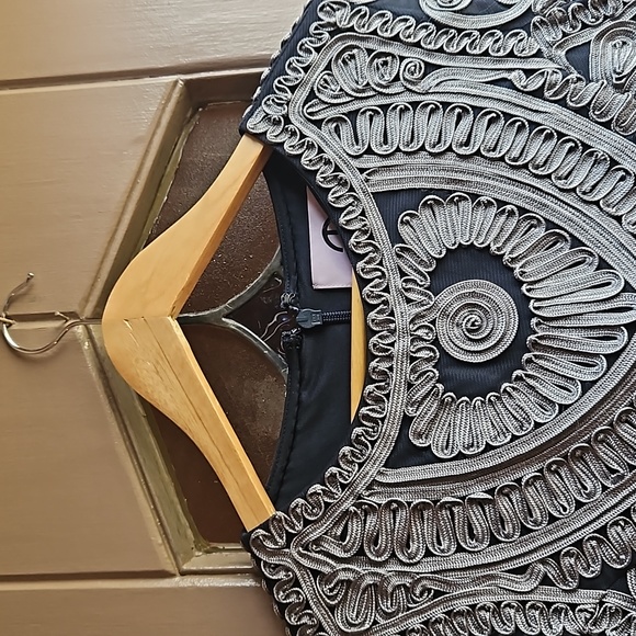 NWT J.S. Collection Soutache Ribbon Lace Mesh Sheath Dress - Picture 11 of 16